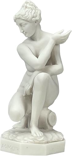 The Lely ou Aphrodite Aphrodite Sculpture en marbre moulé à genoux Copie de statue de Vénus accroupie - Nail Gallerys