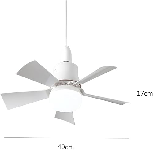Eznaobo Ventilateur plafond avec lumiere, 30W Lampe Ventilateur Plafond avec 3 Vitesses et Temporisable, E27 Dimmable Ventilateur Plafond LED pour Chambre, Salon (white) - Nail Gallerys
