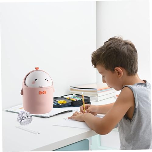 Jorzer Petit bac de Bureau Mini bac de déchets de Table avec Couvercle Mignon gaspillage en Papier Poubelle Peut Petit bac de Cuisine bac Top bac pour la Table de Bureau à Domicile - Nail Gallerys