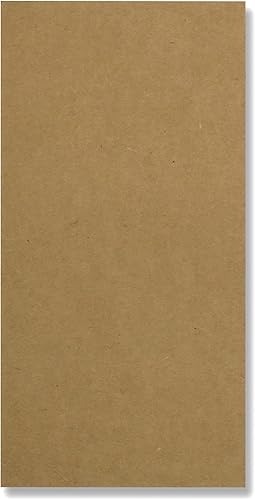 50 Feuilles de Papier Kraft Nature-eco 10,5 x 21 cm DIN Long Carton Kraft 380 g Extra Fort, Papier créatif, Aspect Stable, respectueux de l'environnement, Carton créatif Feuilles Artisanales - Nail Gallerys