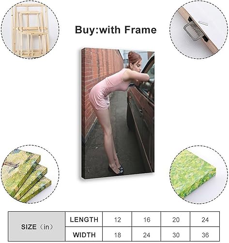 HRJHE Poster Emma Watson d'acteur de cinéma (19) - Impression sur toile - Décoration murale pour salon, chambre à coucher - 40 x 60 cm - Nail Gallerys