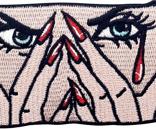 Patch brodé en forme de La femme qui pleure en colère, à coudre ou à coller avec fer à repasser - Nail Gallerys