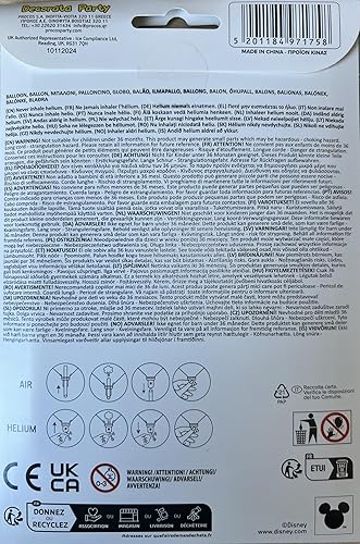 Ballon gonflable « Lilo & Stitch » - Décoration pour anniversaire et fête à thème - Ballon pour air et hélium - 76 x 88 cm - Décoration de fête d'anniversaire d'enfant - Nail Gallerys