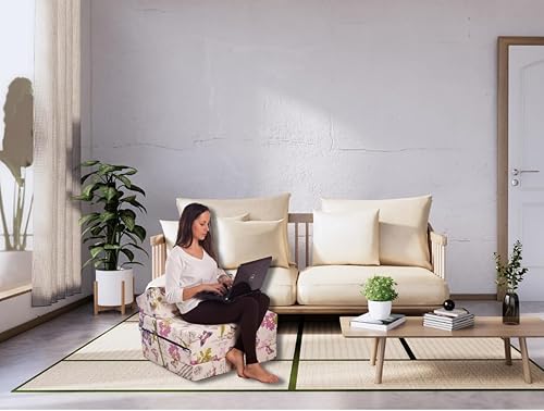 Natalia Spzoo Matelas d'appoint Pliant 180 x 80 x 10 cm avec Sac de Couverture (Noir 0001) - Nail Gallerys