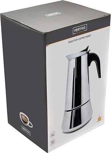Nerthus FIH 408 Cafetière Induction 10 Tasses, Taille unique, Argent - Nail Gallerys