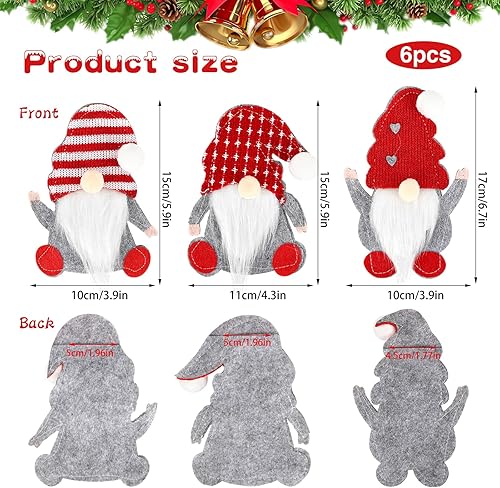 Porte-couverts Feutre de Noël, 12 Sacs à Couverts Sapin de NoëL, Sacs à Couverts Gris Sapin de NoëL, Couteaux Fourchettes Cuillères Vaisselle Sacs à Couverts, Décoration pour Table Fête de NoëL - Nail Gallerys