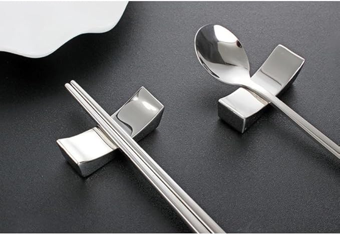 Cabilock Lot de 8 supports à couteaux en métal - Lot de 8 porte-baguettes - Vaisselle - Repose-baguettes - Repose-baguettes - Table à manger - Cuillère de table - Nail Gallerys