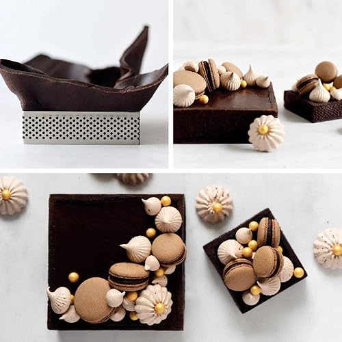 DECORA COD. 0064053 CARRÉ À PÂTISSIERS PERFORÉ EN ACIER INOX 20 X 20 X 3,5 H CM - Nail Gallerys