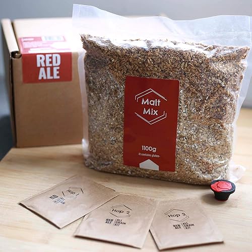 Recette Bière Red Ale | Recharge Brassage | Malts & Houblon | Tout Grain matières premières | Fabrication Bière Maison | NOTICE EN FRANÇAIS - Nail Gallerys