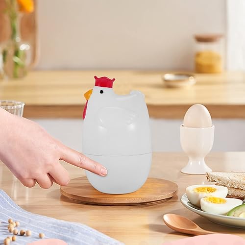 Mnueeop en Forme de Poule 1 Oeuf Bouilli Vapeur Steamer Pilon Micro-Ondes Oeuf cuiseur Outils de Cuisine Gadgets Accessoires Outils - Nail Gallerys