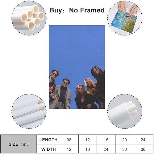 YBHF Poster vintage « Friends Best Moments » - Décoration murale rétro esthétique - Décoration de chambre - Pour décoration de maison et de bureau - 40 x 60 cm - Sans cadre - Nail Gallerys