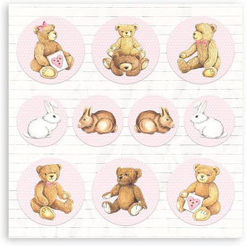 Stamperia International Stamperia Bloc de scrapbooking Motif bébé Rose Multicolore 30,5 x 30,5 cm - Nail Gallerys