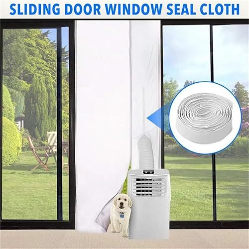 WIIYENA Joint d'écran de porte de climatiseur mobile avec plusieurs fermetures éclair en polyester 210T pour l'installation de fenêtre - Nail Gallerys