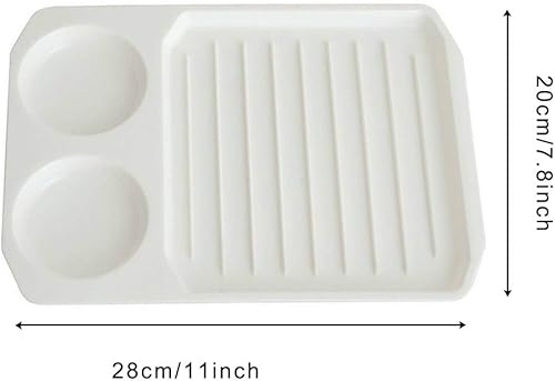 Lot de 2 plaques de cuisson pour bacon et œufs au micro-ondes - Nail Gallerys