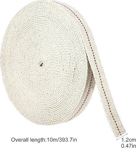 Mèche de rechange pour lampes à huile, 10 m, 13 mm, pour lampe-tempête, lanterne 275 et 276 - Nail Gallerys