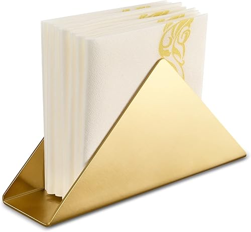 luvtree Lot de 2 porte-serviettes en acier inoxydable doré pour table, distributeur de serviettes de table en métal pour cuisine, distributeur de mouchoirs de table pour salle à manger, support de - Nail Gallerys
