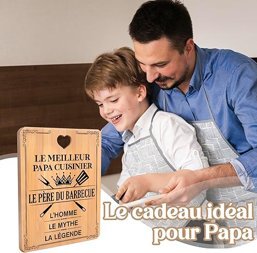 Cadeau Fete des Peres, Cadeau Papa, Planche à Découper en Bambou, Fete des Peres, Cadeau pour Papa, Cadeau Anniversaire Papa, Idee Cadeau Papa des Enfants, Cadeau pour Père - Nail Gallerys