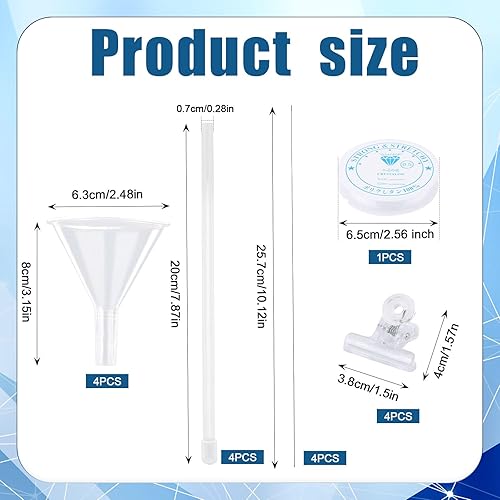 Kit Fabrication Bracelet Perles en Perles d'Argile, Kit d'Entonnoir a Perle avec Aiguilles à Perles et Clips Fournitures pour Fabrication de Bijoux Kit Outil Bracelet Perle - Nail Gallerys