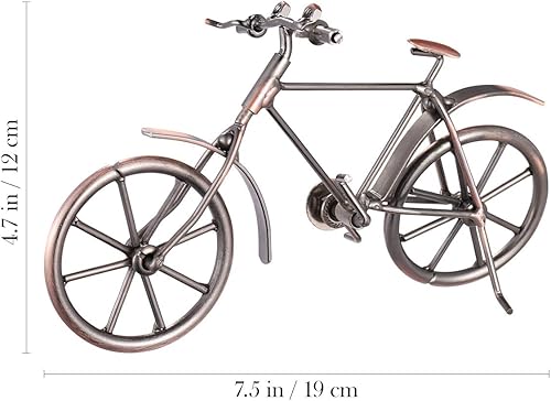 VORCOOL Décoration de Vélo Vintage Fer Art Vélo Modèle Modèle de Collector Sculpture Sculpture Décoration - Nail Gallerys