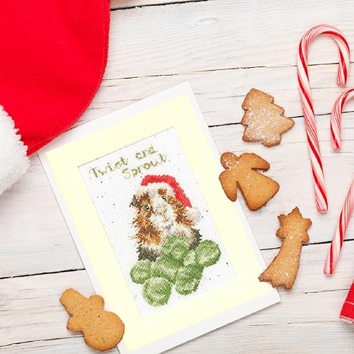 Bothy Threads Kit de broderie au point de croix Twist and Sprout, Activités Manuelles Vache - Nail Gallerys