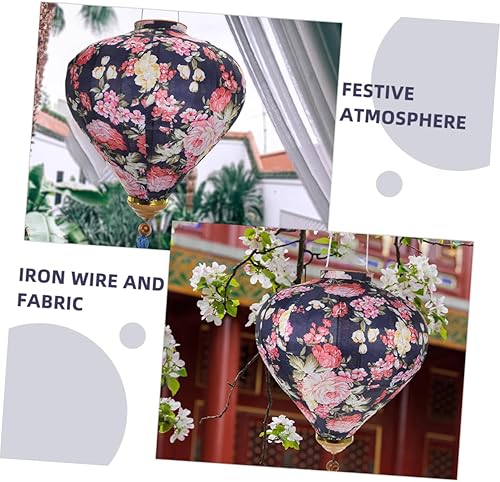 SEWOART Lanternes solaires de jardin suspendues chinoises décoratives pour le Nouvel An chinois Lanterne extérieure étanche - Nail Gallerys