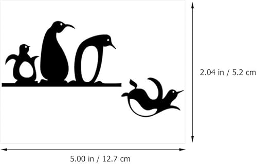 Homoyoyo Autocollant Décoratif en PVC Représentant Un Pingouin De Chasse Adeline Décoration Murale pour Salon - Nail Gallerys