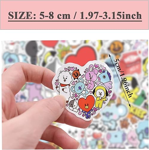 Bztzhm 100 Pièce Stickers Aesthetic, BTS Stickers, Autocollants BTS, Sticker Macbook, Stickers Skate, Autocollant Girly, pour Ordinateur Portable Valise Moto Macbook Valise Skateboard - Nail Gallerys