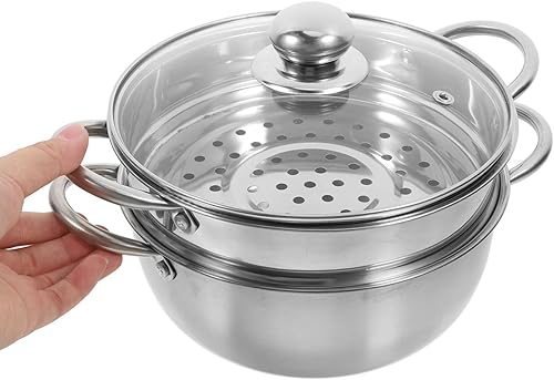 CONGARTENO Marmite Vapeur Double Couche pour Légumes Capacité Rangement Facile 1 Pièce - Nail Gallerys