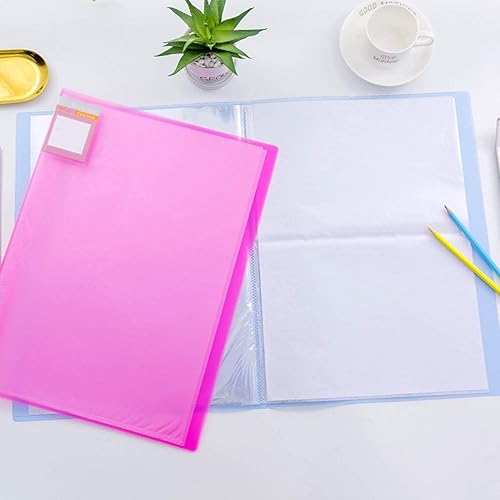 Art Portfolio - Porte-Livres - Pochette de Rangement pour Albums d'information A3-40 Pochettes Transparentes pour présentations de Peinture au Diamant - Nail Gallerys