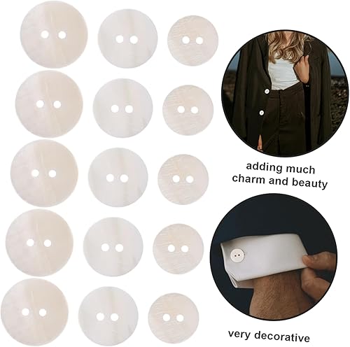 Uonlytech 60Pièces Boutons De Couture Coquille Accessoires De Bricolage Pour Vêtements Et Manteaux - Nail Gallerys