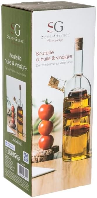 FIVE Simply Smart - Bouteille Huile & Vinaigre 2 en 1 'Design' 21cm - Nail Gallerys