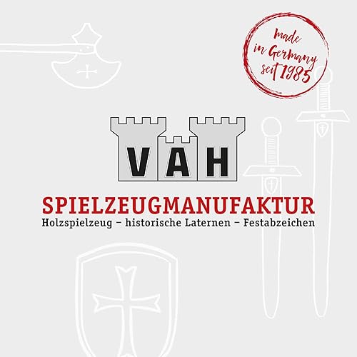 Spielmanufaktur VAH Plaque viking en bois avec boucle en métal Jaune/vert 41 cm - Nail Gallerys