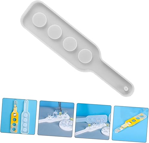 NUOBESTY Moule Pour Plateau À Shot En Résine Époxy Plateau De Service Polyvalent Moule De Fabrication De Plateau De Service Conception Simple - Nail Gallerys