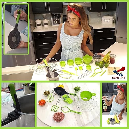 Kit de Mise en Conserve + louche + Tasses à mesurer + Support de Mise en Conserve - Fournitures de Mise en Conserve Supa - Kit de Mise en Conserve pour débutants, Accessoires de Mise en Conserve - Nail Gallerys