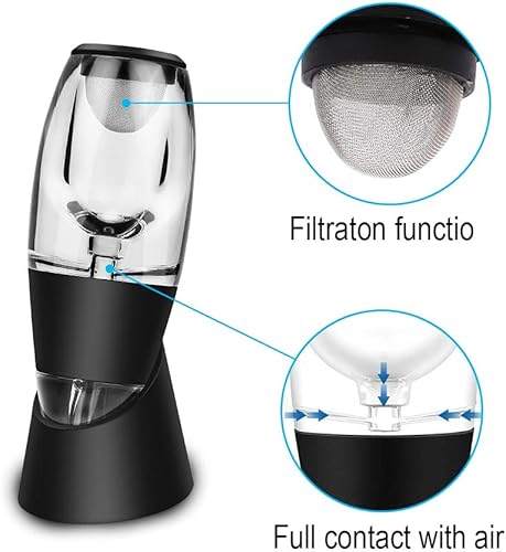 Zorara Magic Decanter Decanteur à Vin Aérateur de Vin Carafe Vin avec Vin Filtre, Boîte de Cadeau - Nail Gallerys