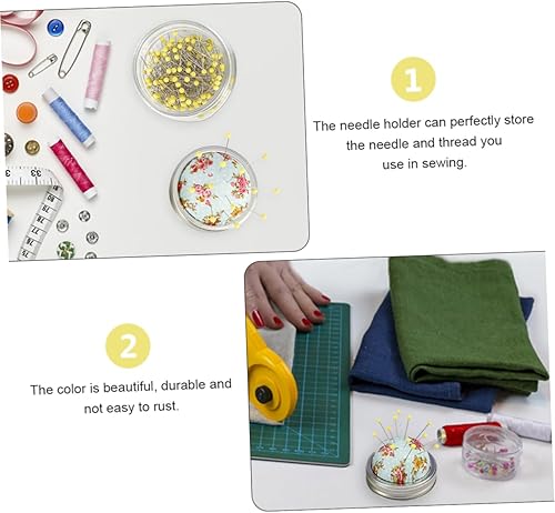 DIYEAH 1ensemble Kit Épingles À Coudre avec Boîte De Rangement Épingles Ball Head pour Couture Artisanat Décorations Et Événements Spéciaux - Nail Gallerys