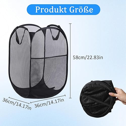 Panier à linge pliable avec poignées renforcées pour les voyages d'affaires, les voyages et le camping - Nail Gallerys