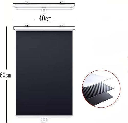 Store Enrouleur À Ventouse Protection Solaire Portable sans Perçage Anti-UV - Rétractable 58X125CM pour Salon, Chambre, Bureau,Car - Nail Gallerys