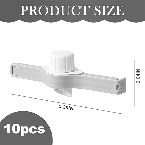 Hshenjhu 6 Pièces Pince Sachet Alimentaire, Fermeture Sachet Alimentaire avec Bec Verseur, Clip Fermeture Sachet Alimentaire, Pince Alimentaire pour le Bureau et la Maison Conservation des Aliments - Nail Gallerys