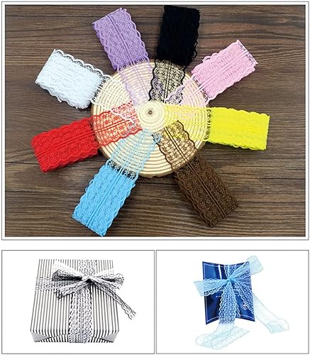 Bordure en dentelle vintage - Ruban décoratif - Ruban décoratif - Bordure en dentelle - Pour décoration de table de mariage, bricolage, couture, scrapbooking, boîte cadeau (45 x 4,5 cm) - Rose foncé - Nail Gallerys