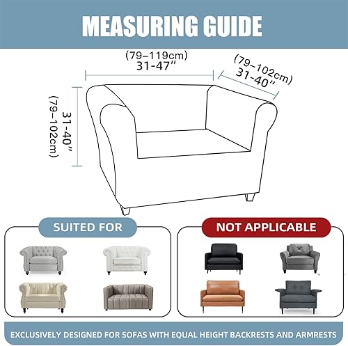 HonunGron Housse De Canapé Chesterfield 1/2/3 Place Couverture Canapé avec Accoudoirs Spandex Jacquard Couvre Canapé Elastique Lavable Revêtement De Canapé pour Chiens et Chats (Vin Rouge,3 Places) - Nail Gallerys