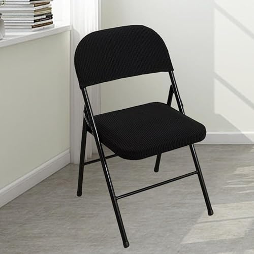 1 jeu de housses de chaise pliantes - Amovible et lavable - Anti-poussière - Pour bureau, banquet, fête, décoration de salle à manger, mariage, jaune citron - Nail Gallerys