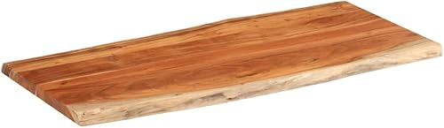 vidaXL Dessus de Table 140x60x2,5cm rectangulaire Bois Massif d'acacia, Dessus de Table rectangulaire, Dessus de Table à Manger, Planche de Remplacement - Nail Gallerys