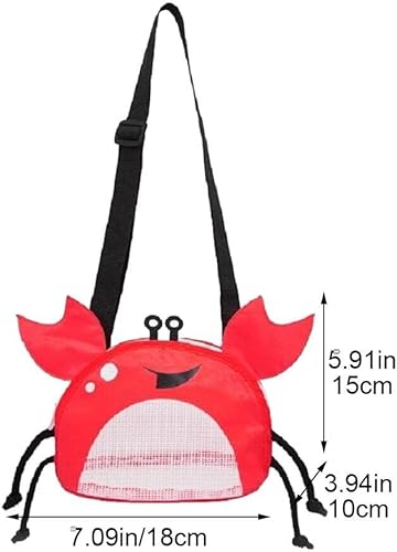 Lpitoy Sac en Maille De Plage, Sacs De Coquillage en Forme Mignonne pour Contenir des Coquillages De Plage, Sacs De Collecte De Coquillages pour Enfants Ramassant des Coquillages - Nail Gallerys