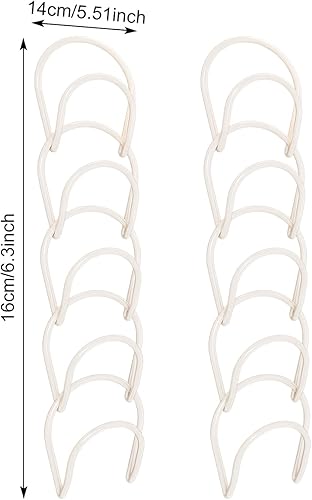 10 Pièces Porte Casquette, Porte Chapeaux, Support Chapeau Porte pour Rangement Casquettes Serviettes Chapeaux Echarpes, Décoration de Chambre, Support Mural, Iron, Blanc, 16 * 14 cm - Nail Gallerys