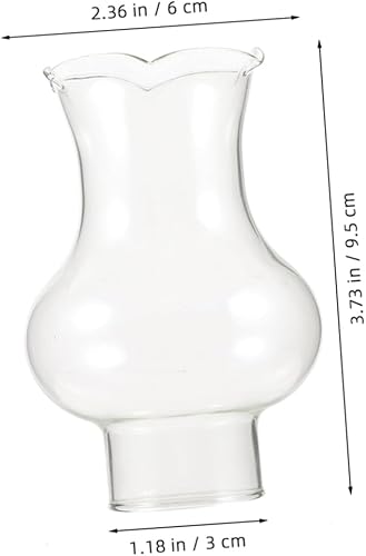 POPETPOP 1 Jeu Accessoires pour Lampes À Pétrole Abat-Jour en Verre Lampe À Huile Rustique Aheurs De Remplacement Abats-Jour Accessoires De Lampe De Kérosène Abat-Jour Au Kérosène 2 Pièces - Nail Gallerys