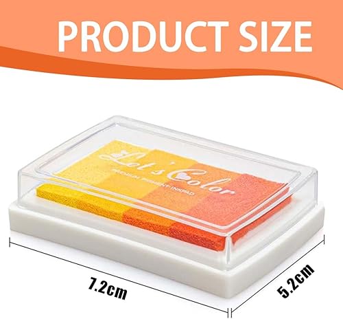 Coussins Encreurs, 3Couleurs Encre Tampon, Tampons Encreurs Enfants Encre Doigt Multicolores Non Toxique Lavable pour Peinture au Doigt Scrapbooking Artisanat Craft Stamps tampon encreur encre tampon - Nail Gallerys