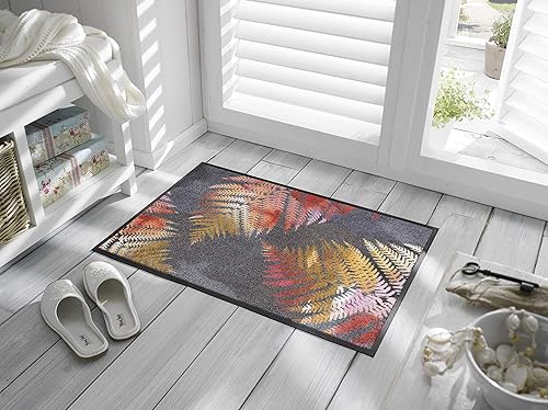 Wash+Dry Tapis de Sol, Erbario 50x75 cm, intérieur et extérieur, Lavable - Nail Gallerys