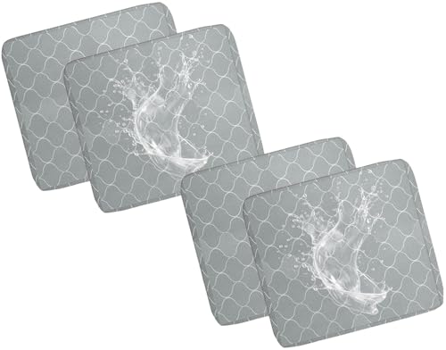 Housse de Coussin de Canapé Exterieur Impermeable for Salon de Jardin, 50x45 50x55 Housse Assise Jardin avec Fermeture Éclair, Amovibles for Intérieur Et Extérieur, Terrasse(B15,50x55x10cm(4pcs)) - Nail Gallerys