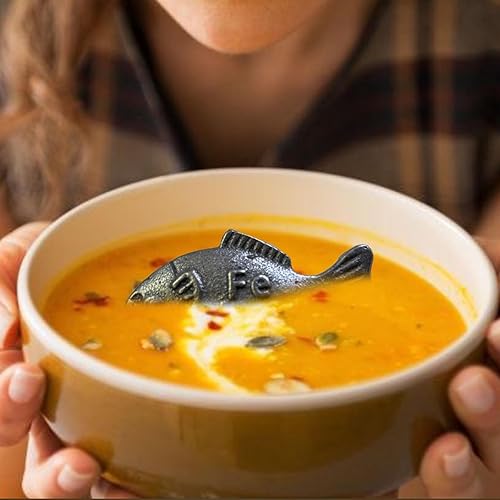 Lucky Iron Fish – Poisson en fonte pour la cuisine infusée au fer, outil de chef réutilisable en forme de poisson pour carence en fer, solution de soutien alimentaire pour végétaliens, femmes - Nail Gallerys